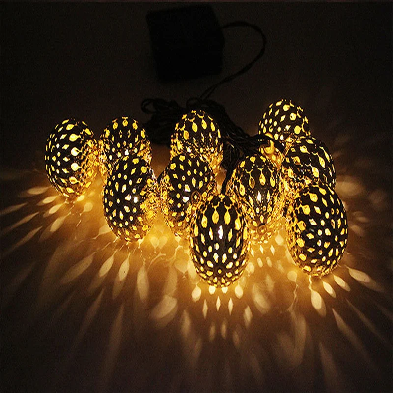 10 шаров/Набор оптовая продажа Марокканская гирлянда светодиодная