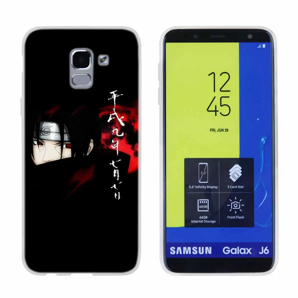 Чехол Мягкий чехол для samsung Galaxy J6 J8 J3 J5 J7 J4 плюс ЕС премьер-профессионал Ace героя аниме «Наруто Аниме черный фон - Цвет: as the picture 05