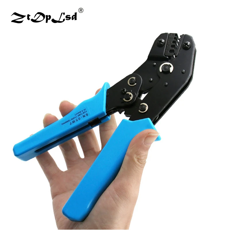

ZtDpLsd Cable Wire Stripper Cutter Crimper Automatic Multifunctional Tab Terminal Crimping Plier Tool Mini Style Multi Hand Blue