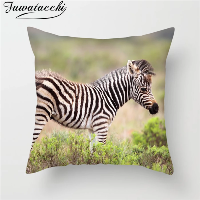 

Fuwatacchi Zebra Printed Throw Pillows Cover Animal Cushion Cover Pillows for Sofa Car Bedroom Home Decorative Pillow Case