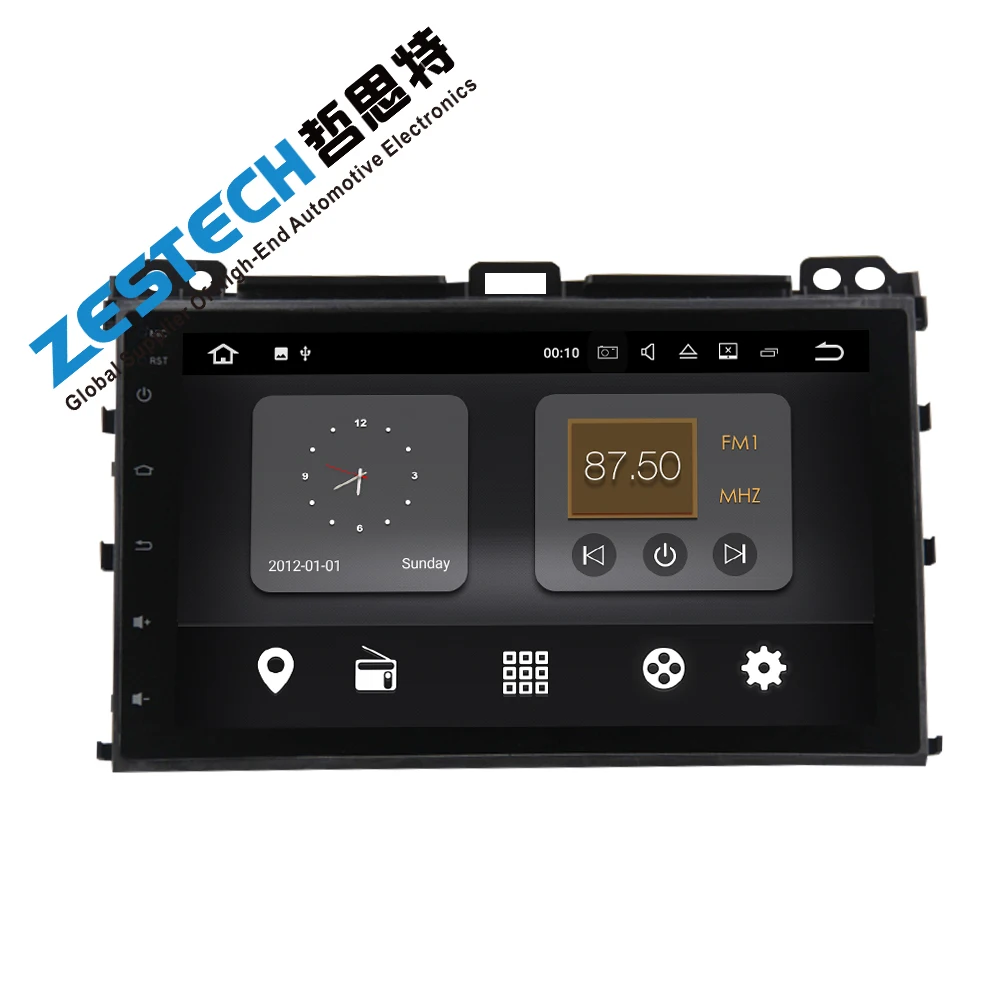 Четырехъядерный автомобильный dvd-плеер android 7 1 для Toyota Prado 120 2004-2009 с Bluetooth рулевым