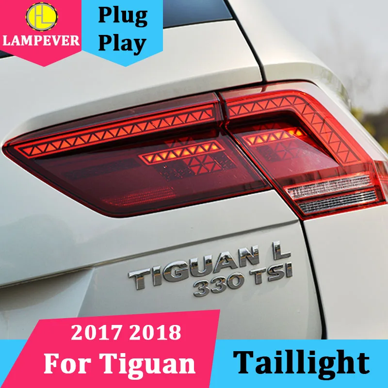 Задний фонарь для VW Tiguan Автомобильный задний s 2017 2018 новый светодиодный L DRL тормоз