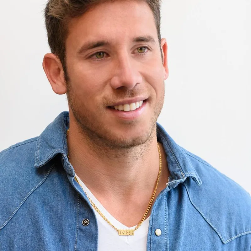 Женское Ожерелье в стиле панк с индивидуальным именем модное ювелирное изделие