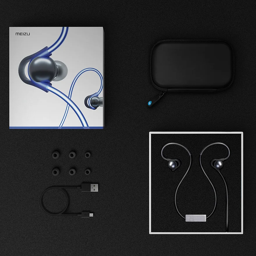Наушники вкладыши MEIZU Bluetooth 4 1 светящиеся стереонаушники в темноте наушники