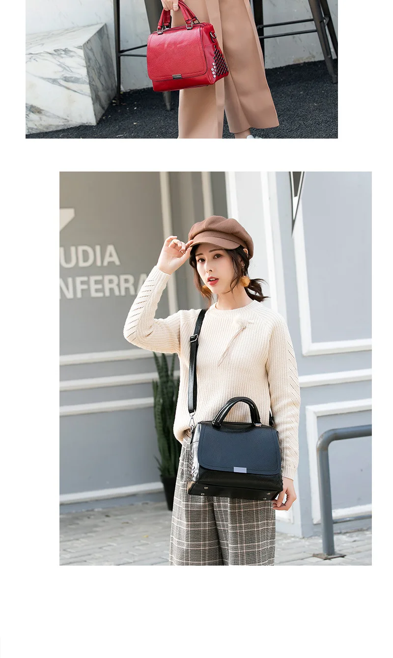 Сумка Для женщин сумка модные мягкие заклепки блестками Crossbody сумки для Для женщин Зеленые кожаные сумки женские Повседневное Tote