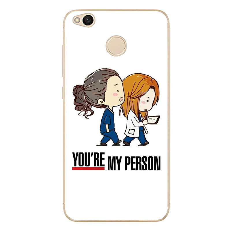 Чехол для телефона из ТПУ с изображением анатомии You Are My Person Greys redmi 4A 4X 5 5a 5Plus note 4