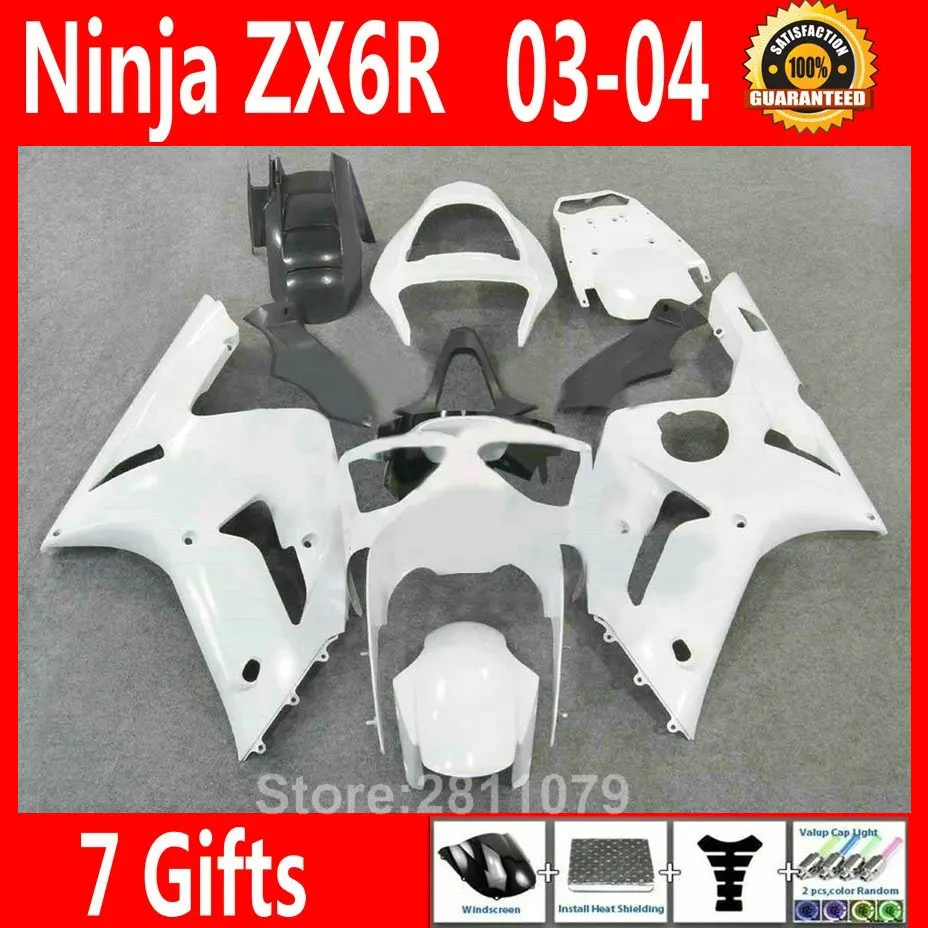 Новый популярный комплект обтекателей для литья под давлением Kawasaki Ninja ZX6R 03 04