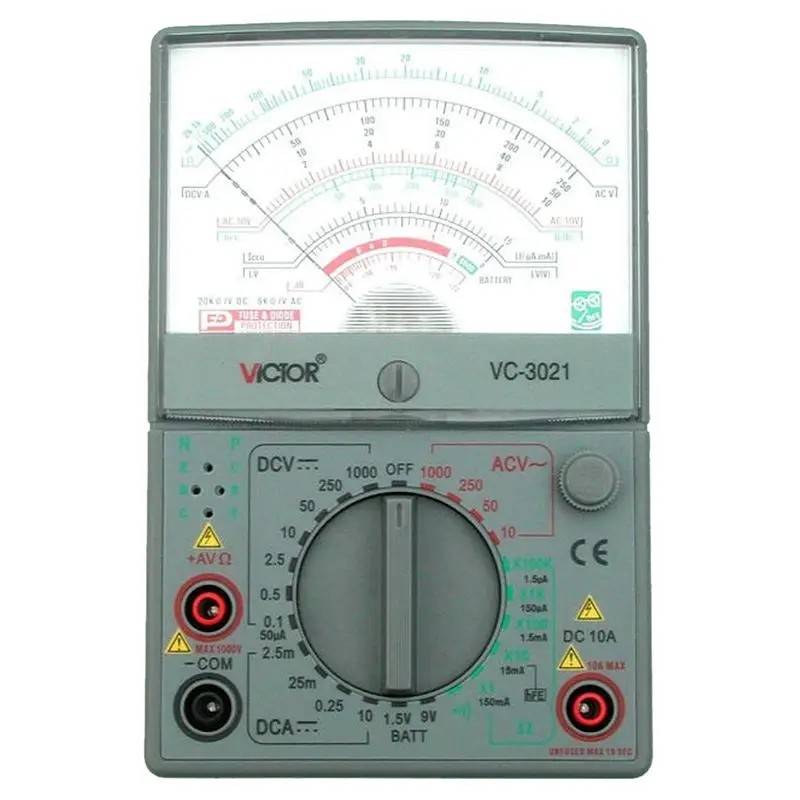 Новый стиль VICTOR VC3021 аналоговые мультиметры механический мультиметр