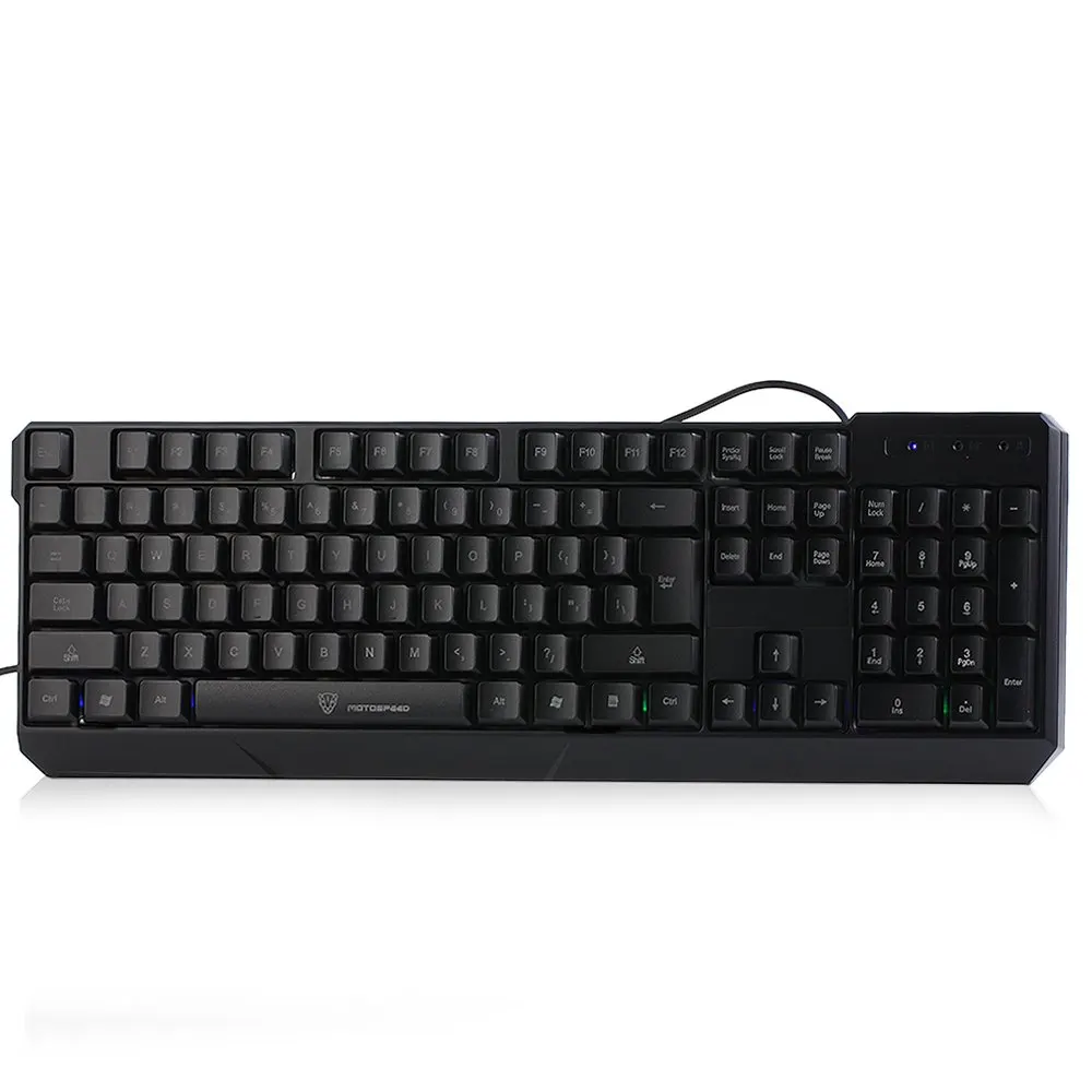 

K70 Wired Gaming Keyboard 7-Color LED Backlight 104 Keys Ergonomic design Teclado USB Powered for Desktop Laptop