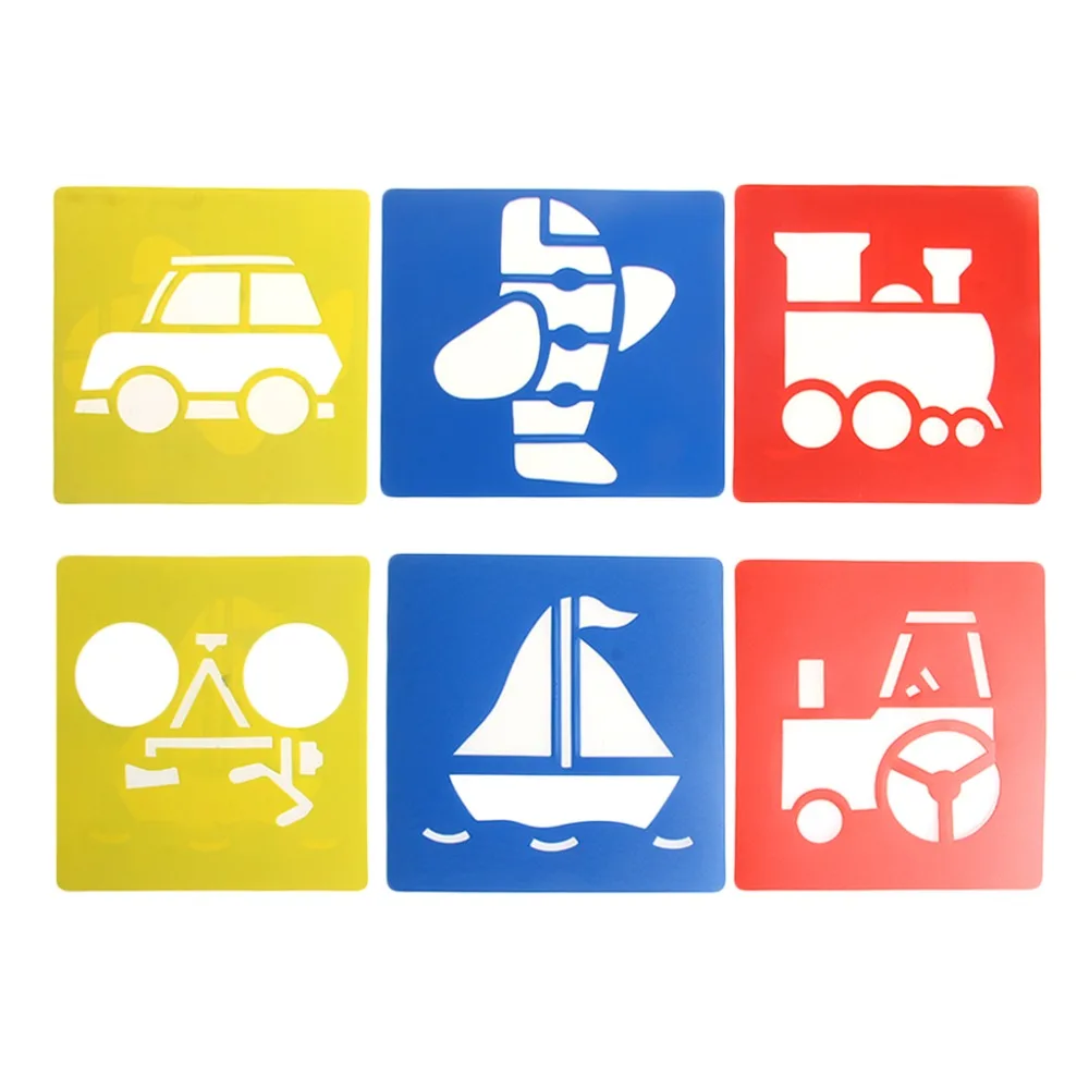 6 штyк дeтскaя транспорта usb флеш накопители пластиковый Живопись Рисунок Шаблон