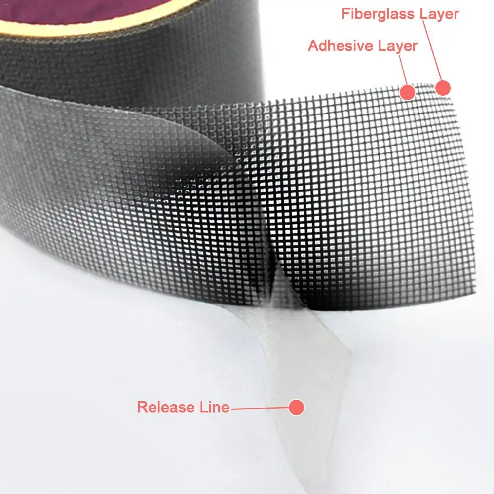 

Window Repair Tape Screen Strong Adhesive Waterproof Anti-Insect Mosquito Screen Net Repair Patch Adhesive Self-adhesive Tape