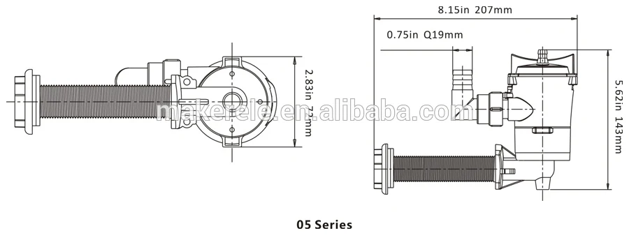 600gph MKBP1-G600-05 3/" 12 v mayfair сахара КИТ Трюмная помпа
