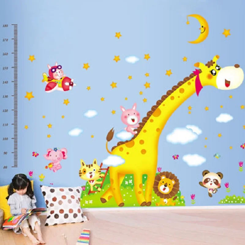 Виниловые наклейки на стену Жираф 160x230 см|wall decals|stickers home decorvinyl wall stickers |