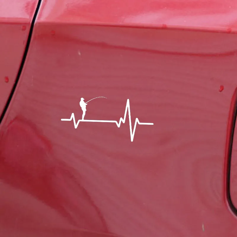 YJZT 17 см * 8 1 наклейка виниловая пленка для оклеивания автомобилей Стикеры Heart Beat