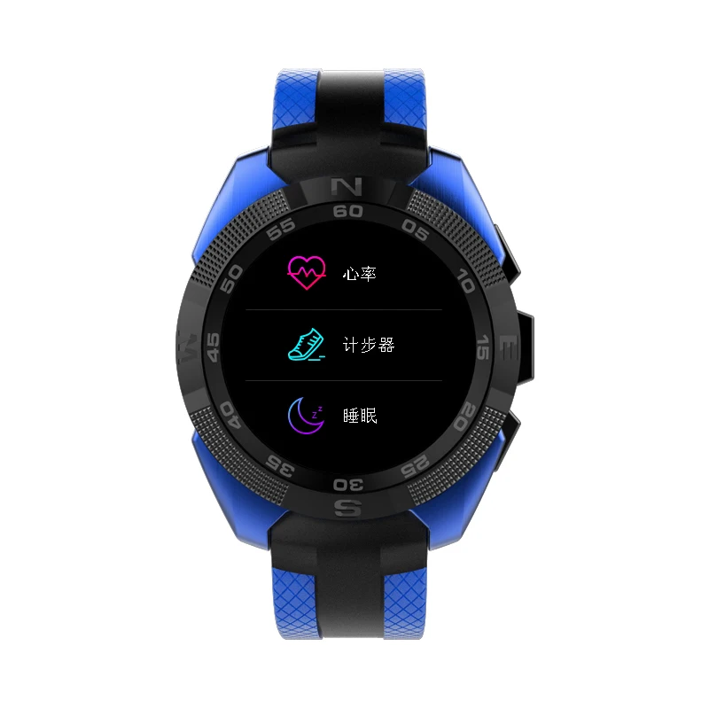 FocusSmart L3 1,54 дюймов умные часы кровяное давление пульсометр часы фитнес-трекер IP68 Водонепроницаемые умные часы - Цвет: Синий