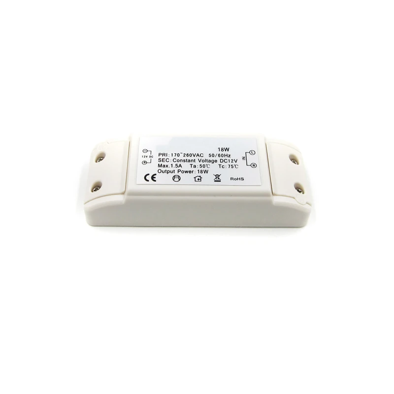 18 Вт DC 12 В 1.5A 170-260 в светодиодный трансформатор для MR16/MR11 светодиодное освещение |