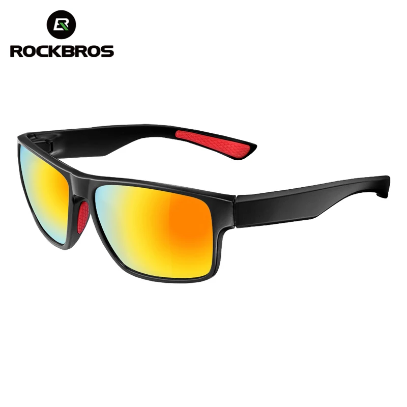 ROCKBROS Защита для глаз поляризованные УФ-защита Велоспорт Очки Для мужчин ацетат