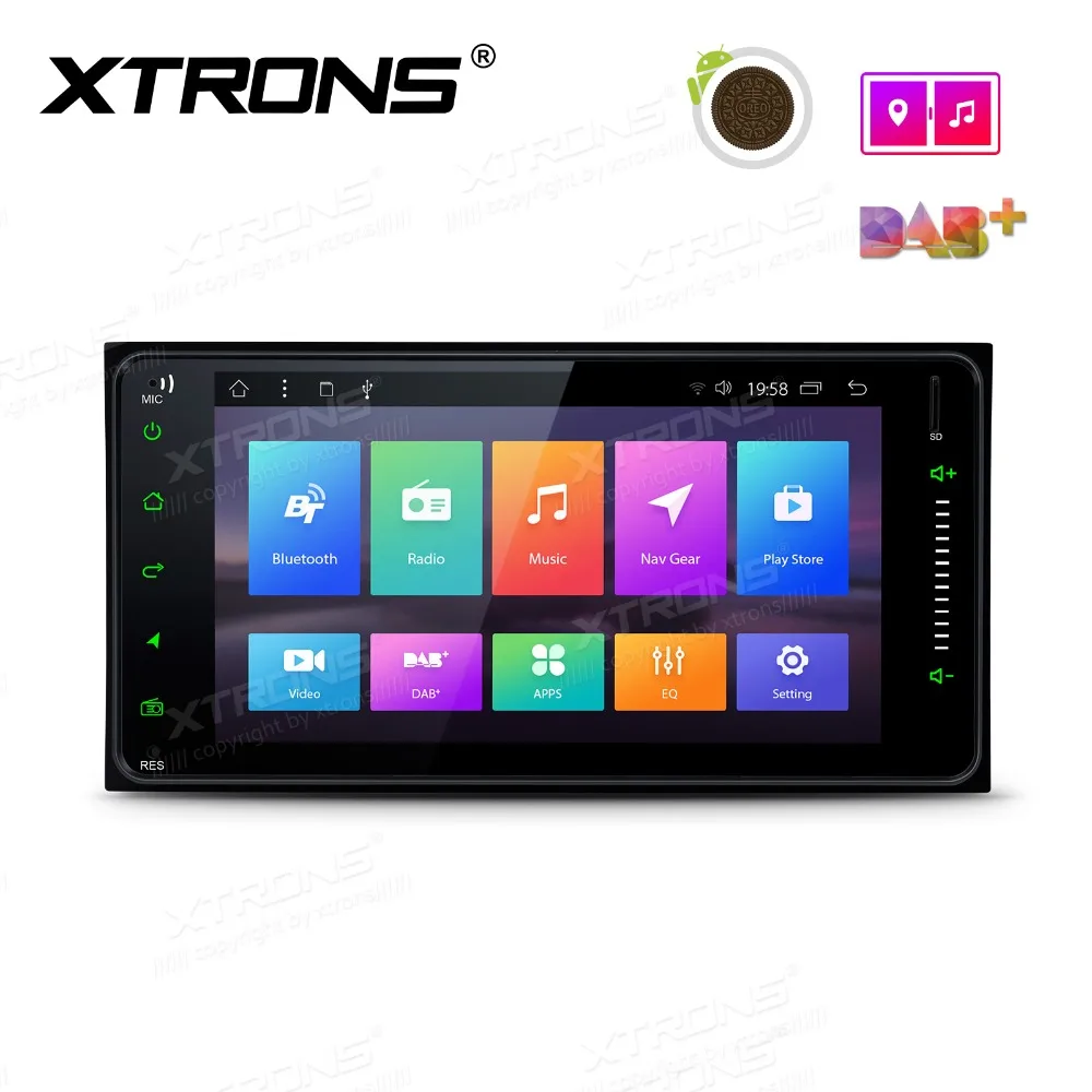 XTRONS 7 &quotAndroid 8 1 автомобильный стерео плеер gps Радио для Toyota RAV4 VIos Hilux Terios Avanza