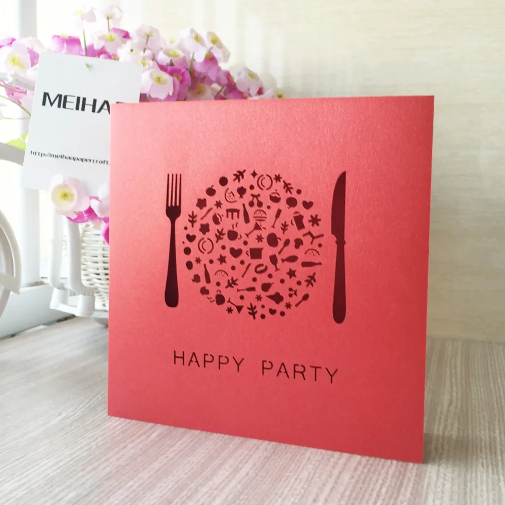 Высококачественные Пригласительные открытки на свадьбу китайские красные