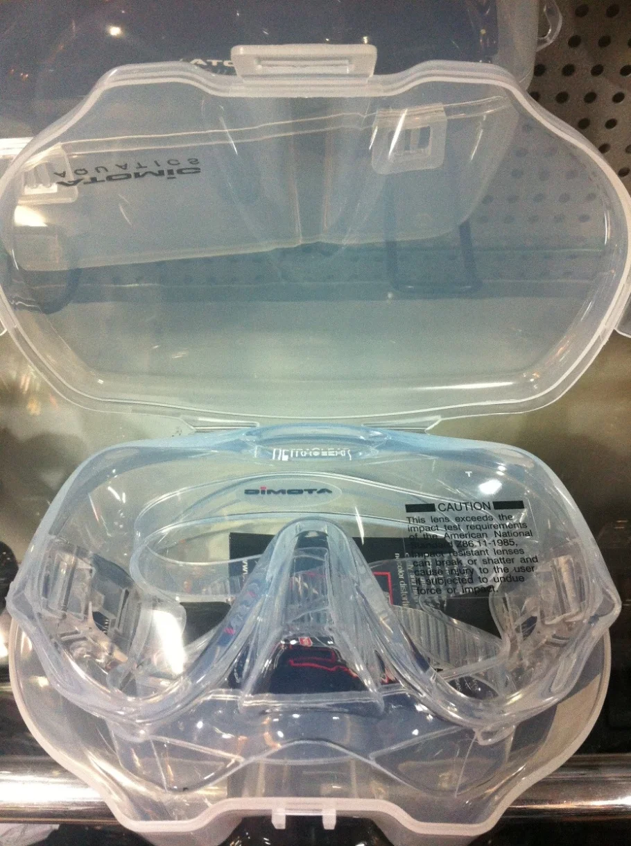 Прозрачная безрамочная маска для дайвинга|frameless dive mask|diving maskatomic aquatics |