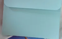 Sky blue 100 шт./компл. Винтаж небольшой мини-крафт-бумаги Бумага окна пустой конверты свадебные приглашения конверт Подарочный конверт старого 16*11 см - Цвет: Sky blue