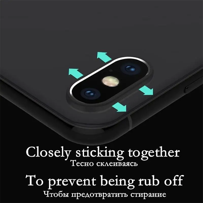 Racahoo для Apple IPhone X 10 7 8 6 6S плюс Камера гвардии Круг Металл объектив протектор чехол