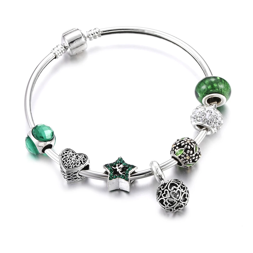 Новый дизайн женский браслет звездная звезда розовый драгоценный камень