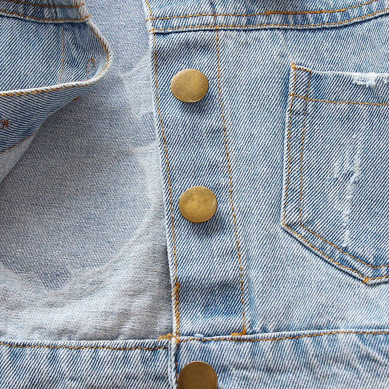 CHUBBYCATTY children clothes girls denim coats fashion boys jeans jacket baby cute dog print light blue outfits 2019 F/W | Детская