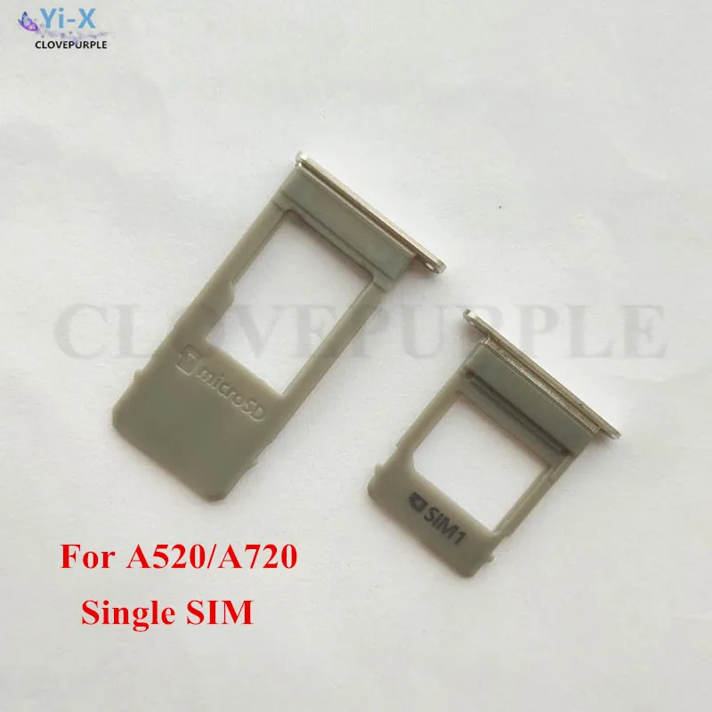 

Wholesale Price 50PCS/Lot Single & Dual SIM Card Tray Slot SD Card Holder Adapter For Samsung Galaxy A520 A720 / A5 2017 A7 2017