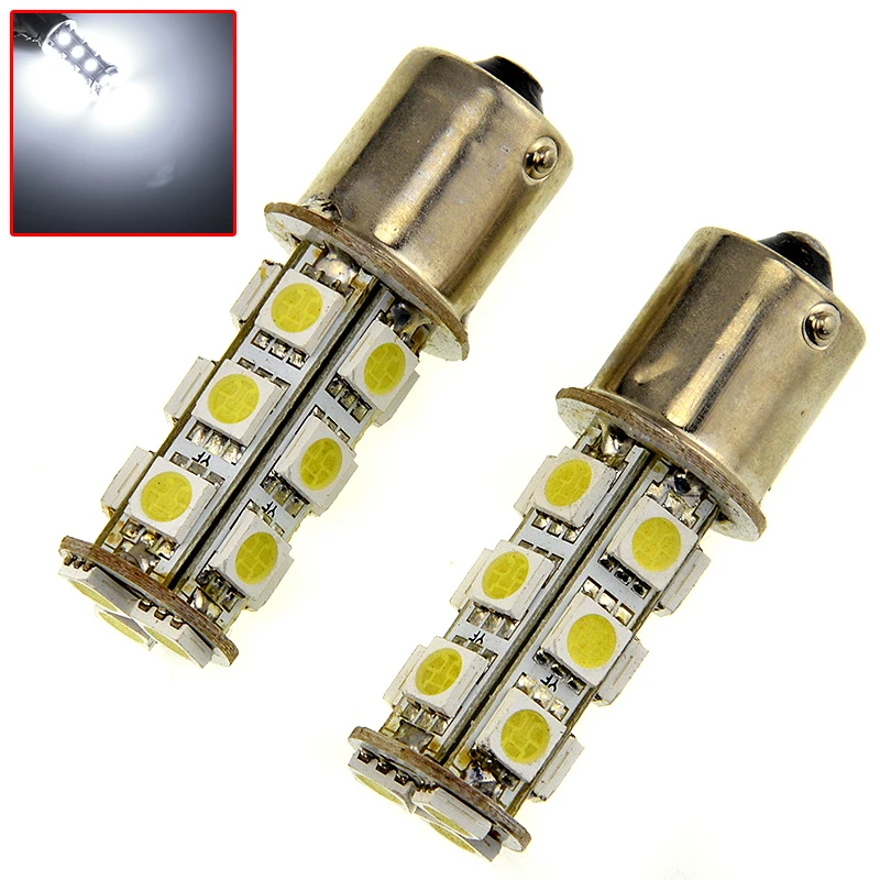 10X P21W BA15s 1156 5050 SMD 18 светодиодный Автомобильный источник света стоп сигнал