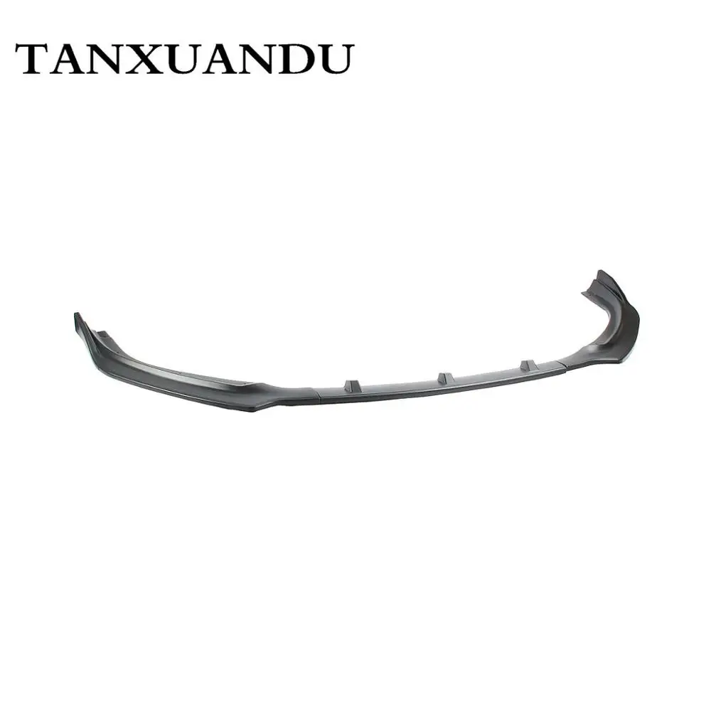 Глянцевый черный 3 ступенчатый передний бампер спойлер для нижнего тела крыло