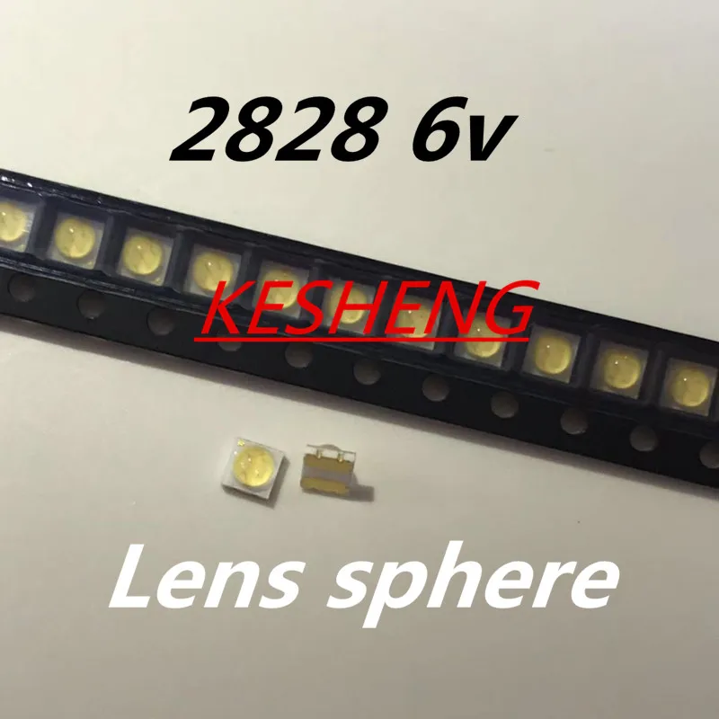 100 шт. для Sharp светодиодная подсветка высокой мощности LED 0 8 Вт 2828 6 в холодный белый