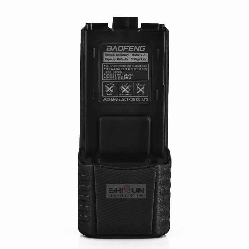 Black BL-5 аккумулятор высокой мощности 3800 мАч Baofeng UV-5R Аккумулятор для радио частей bao feng 3800 мАч Pufong UV 5R uv5r аксессуары Baofeng - Цвет: Black