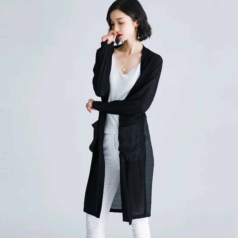 Льняной кардиган весенне летний свитер женские вязаные кардиганы женское Мягкое