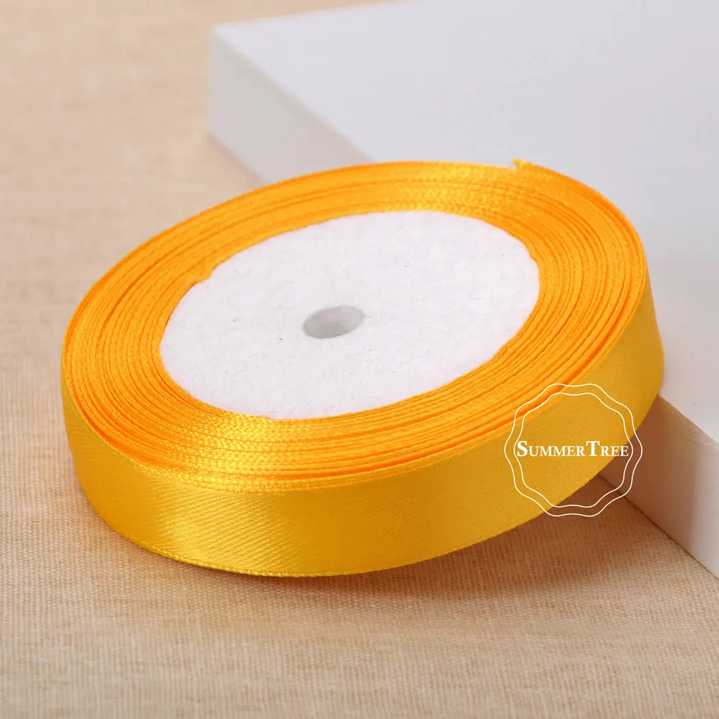 25 метров 5/8 inch 15 мм атласной лентой створки подарок лук DIY Craft Свадебная вечеринка принадлежности ручной события Юбилей банкетный украшения
