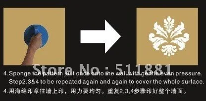Губчатый уплотнитель разных форм для росписи стен 9 дюймов 230 мм губка комплект