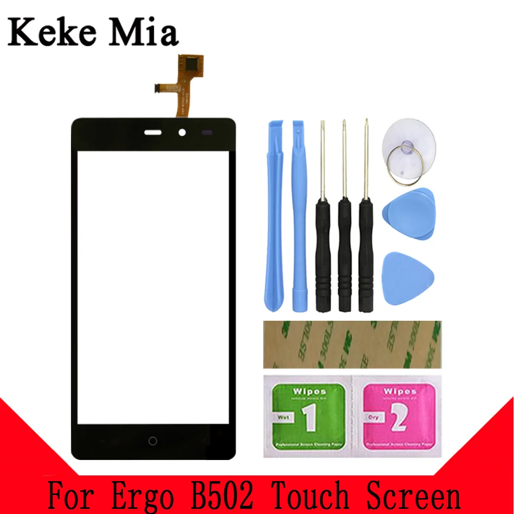 Keke Миа 5,0 дюймов AAA для Ergo B502 сенсорный экран стекло дигитайзер гарантия стеклянный панель сенсорный экран