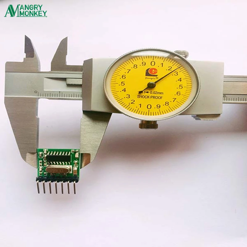 Модуль беспроводного передатчика Superheterodyne 433 МГц кодирование EV1527 широкое