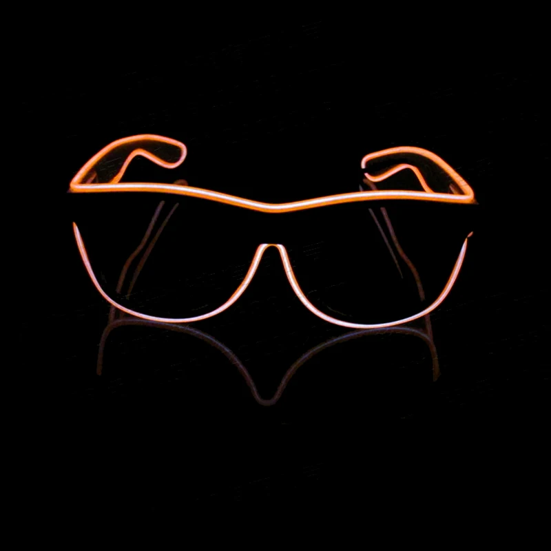 LED Glowing Glasses Flashing Glass EL Wires Novelty Party Decorative Club Lighting Cosplay Masks Gift Bright Light Sunglasses