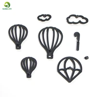 8pcs hot air balloon cookie cutter plastic clouds fondant biscuit mold cutter baking water drops cake mold cake decorating tools