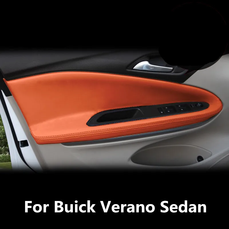 Микрофибра кожаная внутренняя панель двери подлокотник Крышка для Buick Verano