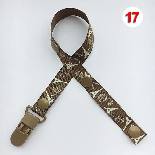 Детская Соска с зажимом, цепочка, лента, держатель для соски, зажимы для соски, поводок, ремень, держатель для младенцев B0591 - Цвет: 17