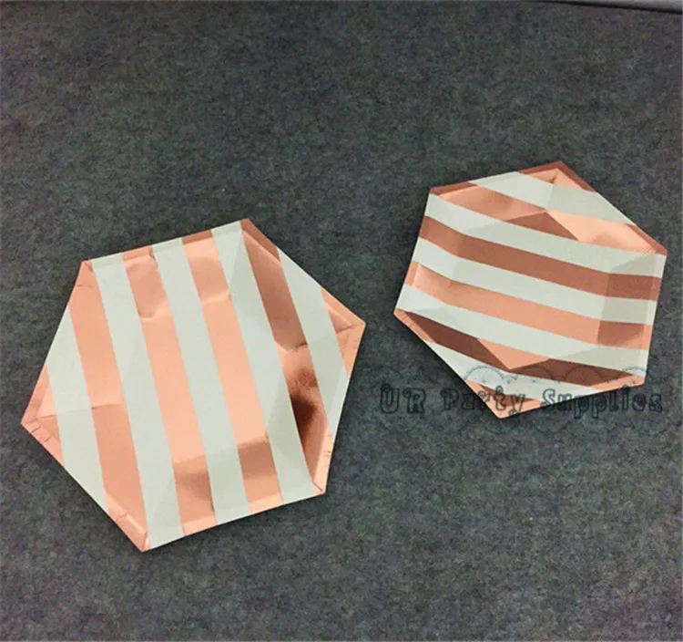 Набор посуды для вечерние из розового золота 16 комплектов маленькая