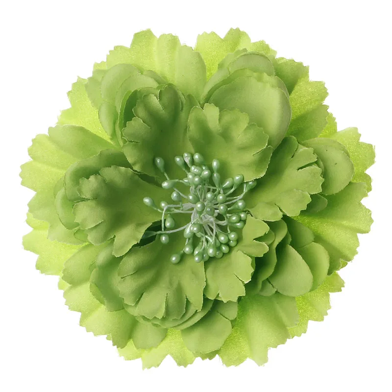 

(120pcs/lot) Wholesale 18 Colors Diy Chic Peony Fabric Flower For Baby Girl Hair Accessories Artificial Flowers Fashion Headwear