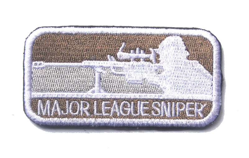 Крупная Лига снайперская военная армия тактические нашивки с вышивкой для
