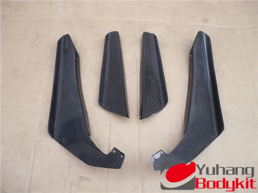 Передний бампер 4 шт сплиттер Canards CF для 1999 2002 Skylline R34 GTR OEM углеродное волокно|front