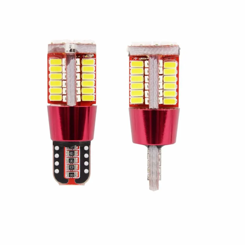 10 шт. Canbus T10 57 SMD 3014 W5W 194 168 чипов светодиодные клиновидные лампочки для автомобиля