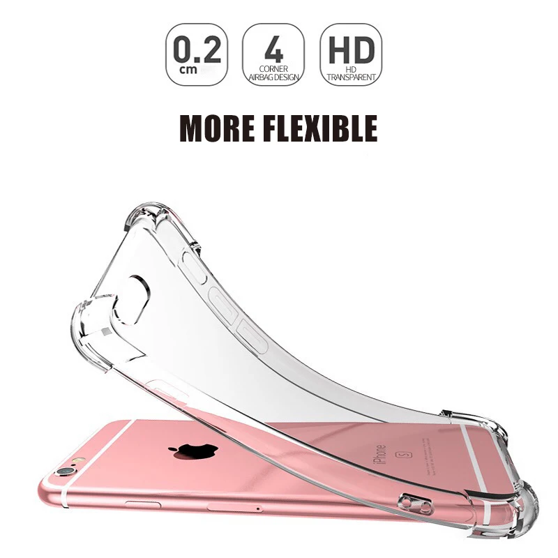 Прозрачный защитный чехол из мягкого ТПУ для Iphone 6S 6plus 6splus 7plus 8plus X XS XR XSMax SE 5S |