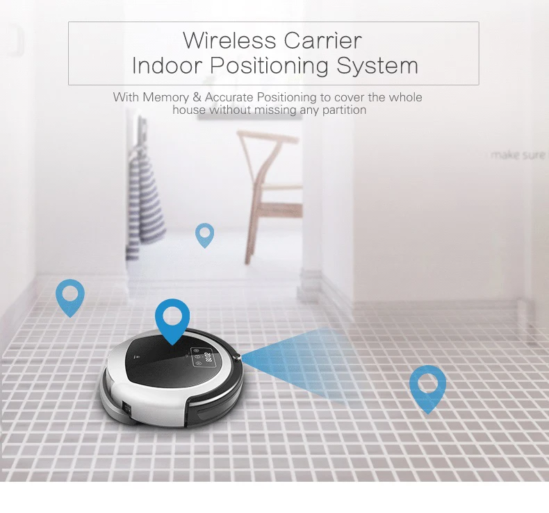 Умный робот-пылесос B6009 с управлением через приложение Wi-Fi, 2D карта и гироскоп, навигация, память, виртуальный блокировщик, УФ-лампа, резервуар для воды