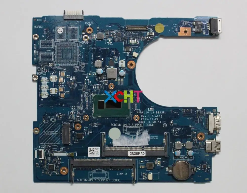 Для Dell Inspiron 5458 5558 5758 CN 0VNM2T VNM2T w i3 4005U Процессор AAL10 LA B843P Материнская плата ноутбука
